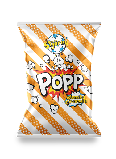 Stjörnu Karamellupopp 100g